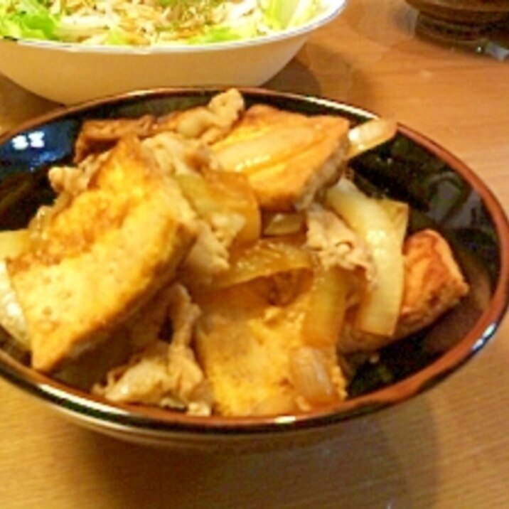 豚焼き豆腐丼